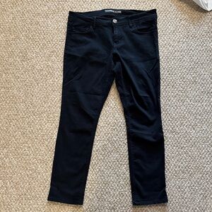 Express Women's Dark Black Skinny Jeans